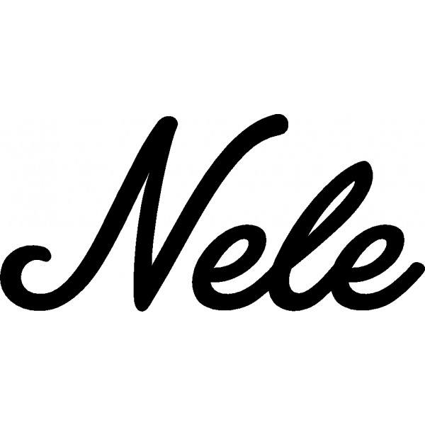 Nele - Schriftzug aus Birke-Sperrholz