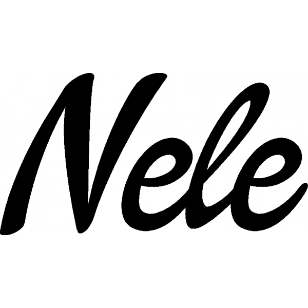 Nele - Schriftzug aus Birke-Sperrholz