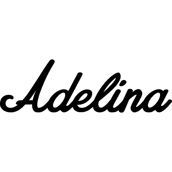 Adelina - Schriftzug aus Buchenholz