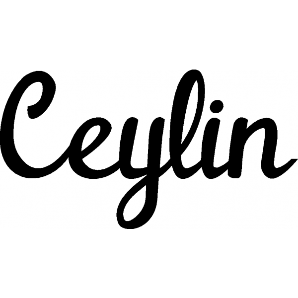 Ceylin - Schriftzug aus Buchenholz