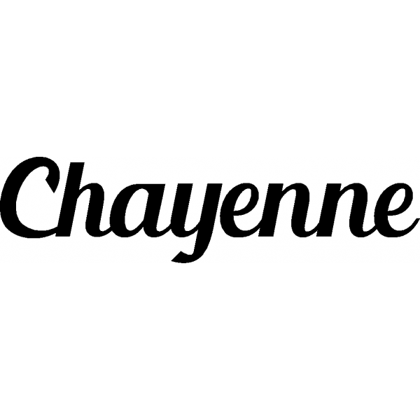 Chayenne - Schriftzug aus Buchenholz