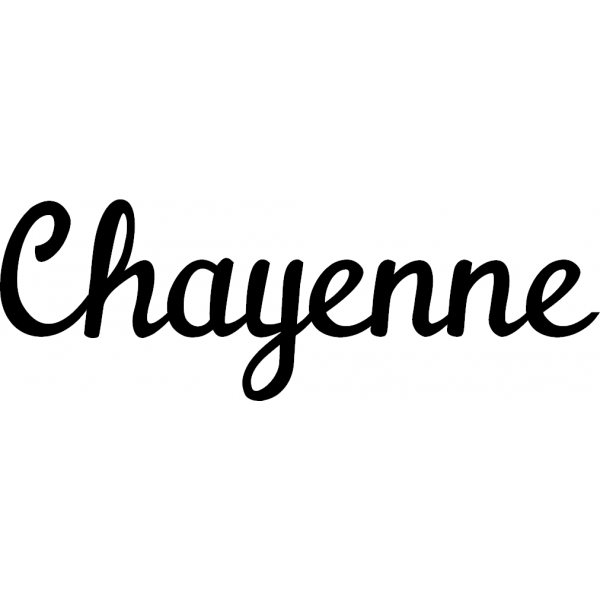 Chayenne - Schriftzug aus Buchenholz