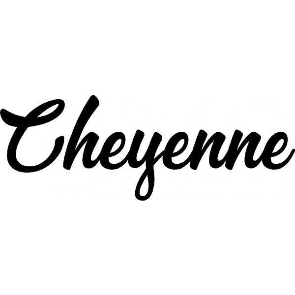 Cheyenne - Schriftzug aus Buchenholz