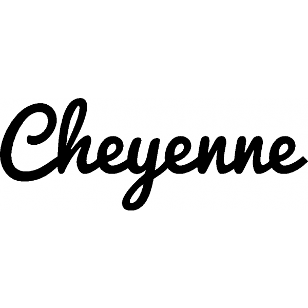 Cheyenne - Schriftzug aus Buchenholz