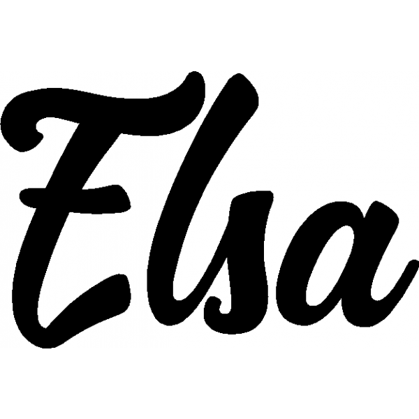 Elsa - Schriftzug aus Buchenholz