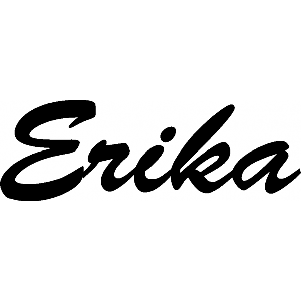 Erika - Schriftzug aus Buchenholz