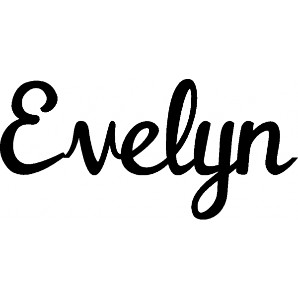 How To Write Evelyn In Cursive