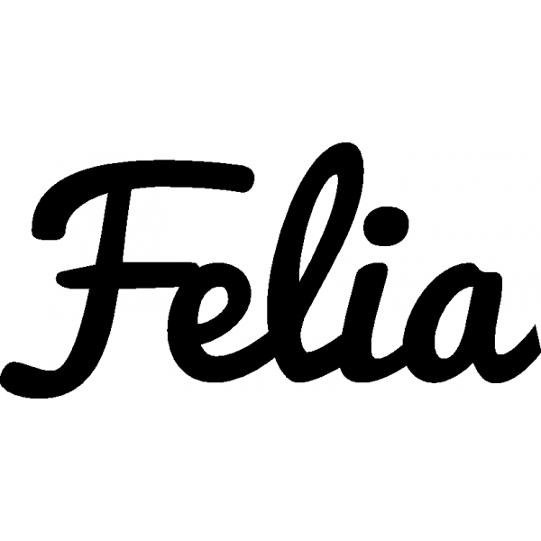 Felia - Schriftzug aus Buchenholz