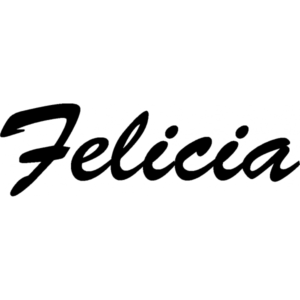 Felicia - Schriftzug aus Buchenholz