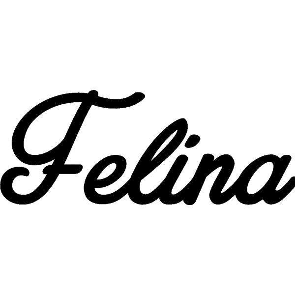 Felina - Schriftzug aus Buchenholz