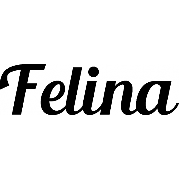 Felina - Schriftzug aus Buchenholz