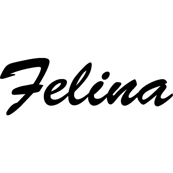 Felina - Schriftzug aus Buchenholz