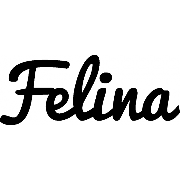 Felina - Schriftzug aus Buchenholz