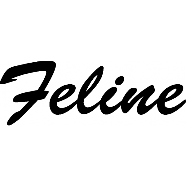 Feline - Schriftzug aus Buchenholz