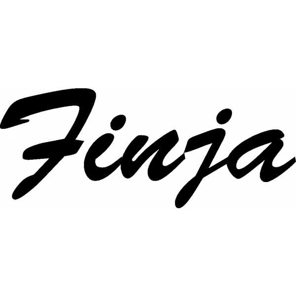 Finja - Schriftzug aus Buchenholz