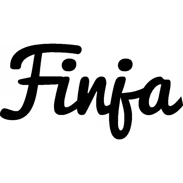 Finja - Schriftzug aus Buchenholz