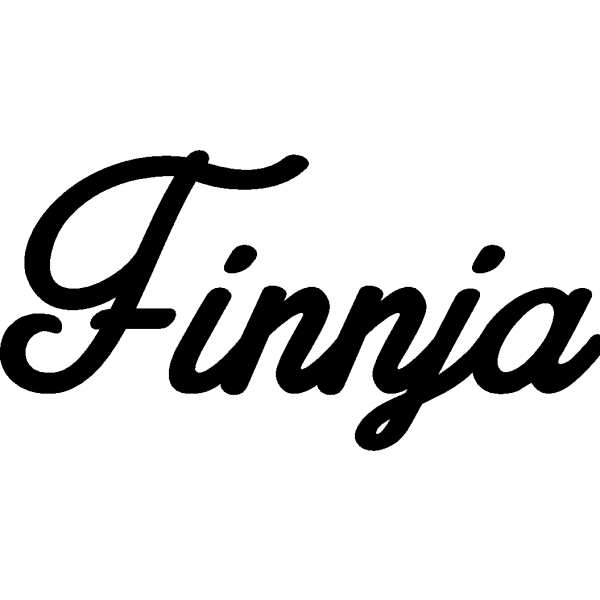 Finnja - Schriftzug aus Buchenholz