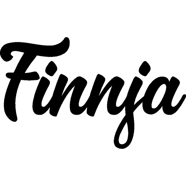 Finnja - Schriftzug aus Buchenholz