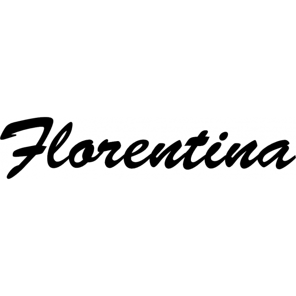 Florentina - Schriftzug aus Buchenholz