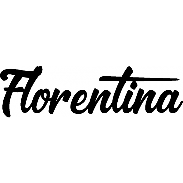 Florentina - Schriftzug aus Buchenholz