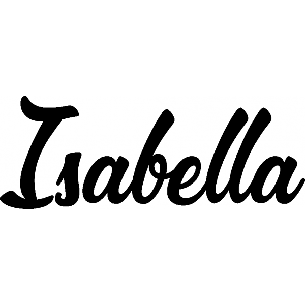 Isabella - Schriftzug aus Buchenholz