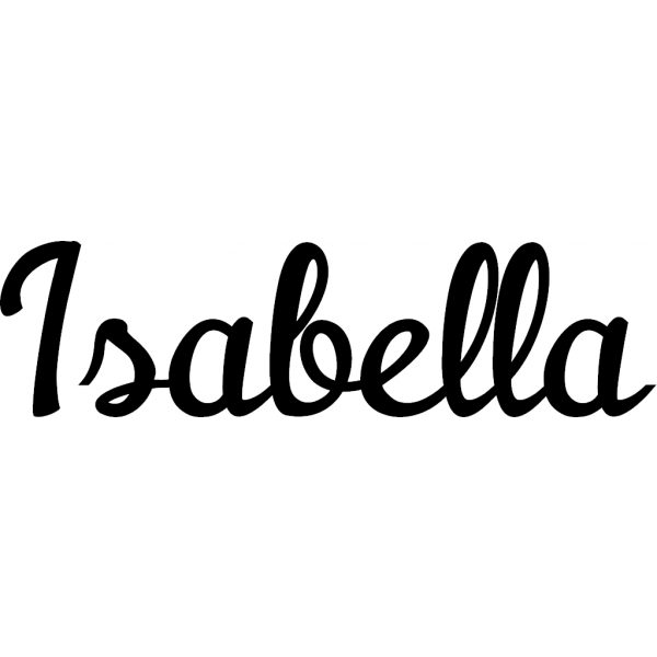 Isabella - Schriftzug aus Buchenholz