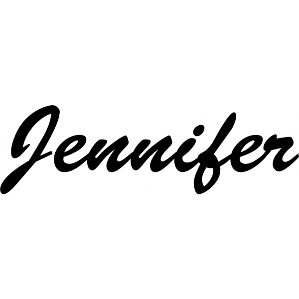 Jennifer - Schriftzug aus Buchenholz