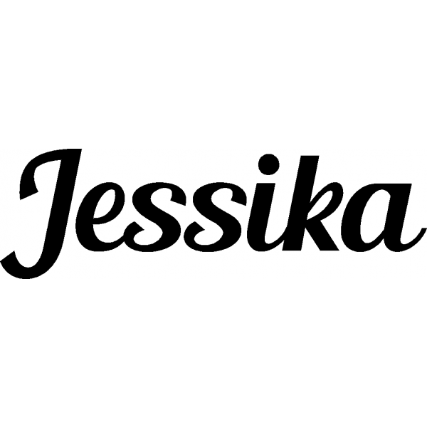 Jessika - Schriftzug aus Buchenholz