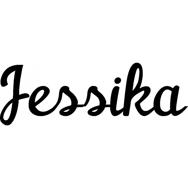 Jessika - Schriftzug aus Buchenholz