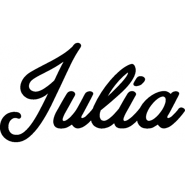 Julia - Schriftzug aus Buchenholz