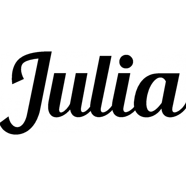 Julia - Schriftzug aus Buchenholz