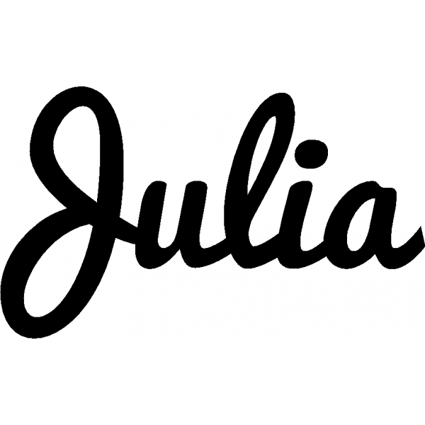 Julia - Schriftzug aus Buchenholz