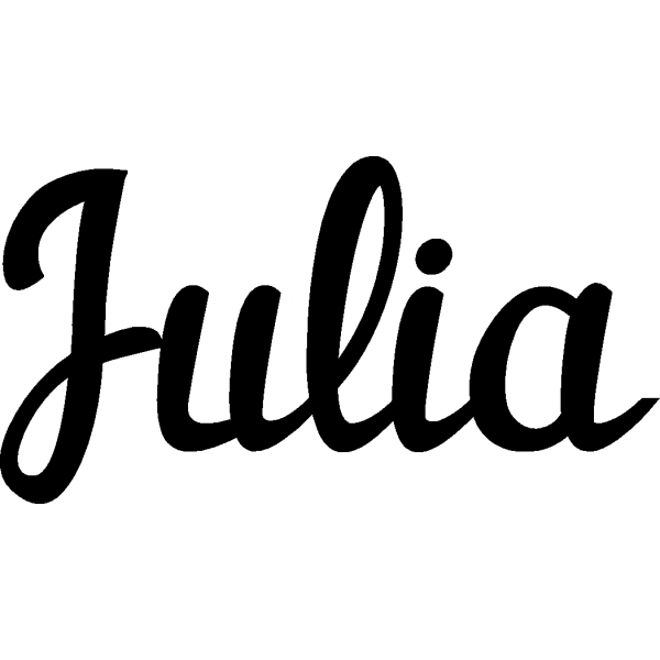 Julia - Schriftzug aus Buchenholz