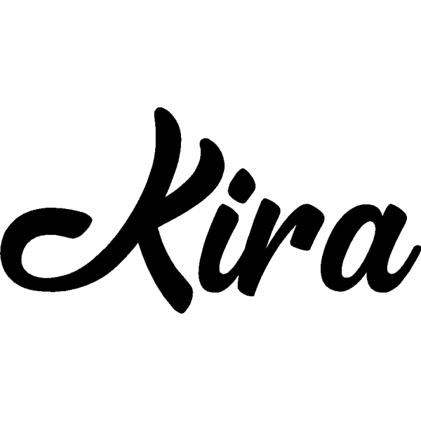 Kira - Schriftzug aus Buchenholz