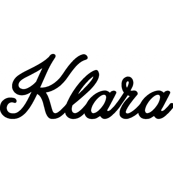 Klara - Schriftzug aus Buchenholz