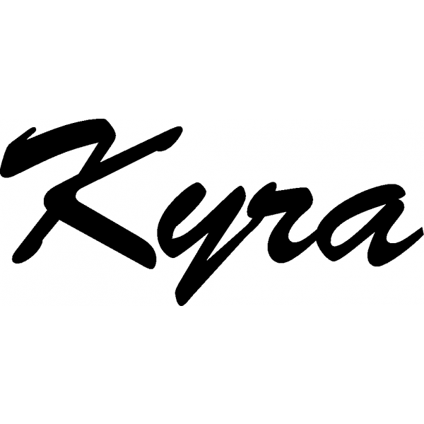 Kyra - Schriftzug aus Buchenholz