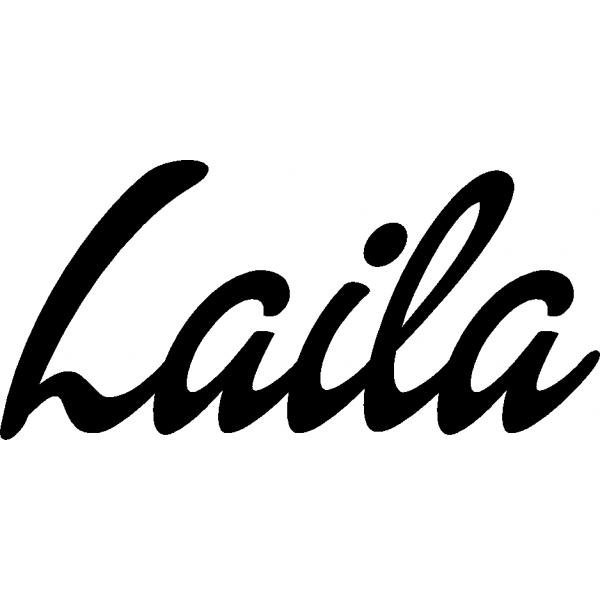 Laila - Schriftzug aus Buchenholz