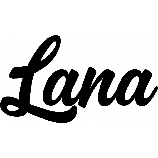 Lana - Schriftzug aus Buchenholz