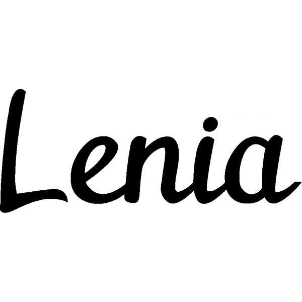 Lenia - Schriftzug aus Buchenholz