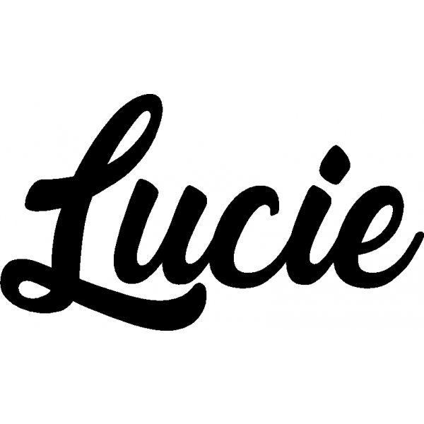 Lucie - Schriftzug aus Buchenholz