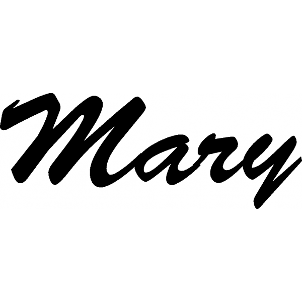 Mary - Schriftzug aus Buchenholz