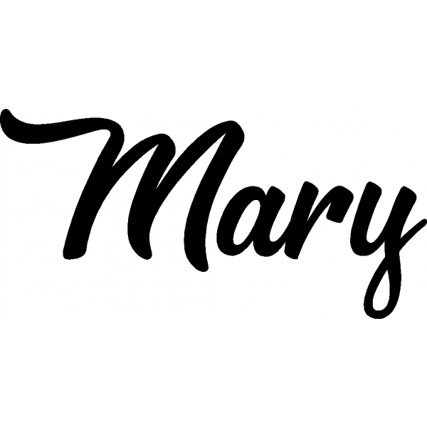 Mary - Schriftzug aus Buchenholz