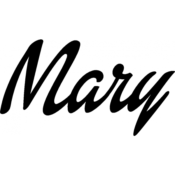 Mary - Schriftzug aus Buchenholz