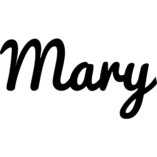 Mary - Schriftzug aus Buchenholz