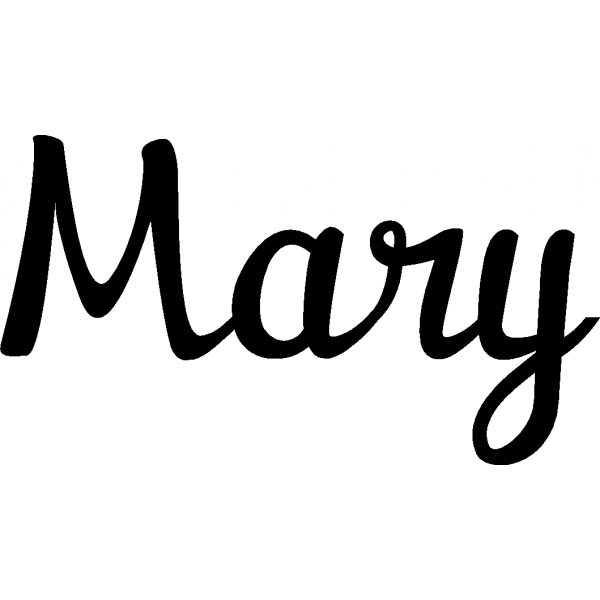 Mary - Schriftzug aus Buchenholz