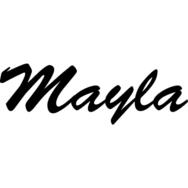 Mayla - Schriftzug aus Buchenholz